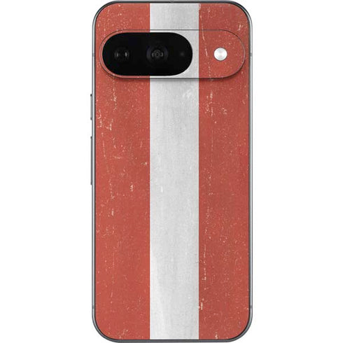 Latvia Flag Distressed Google Pixel 9 Skin